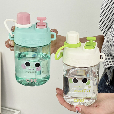 Логотип клиента Бутылка с водой Красивое выражение Сок соломенный стакан с высокой эстетической ценностью