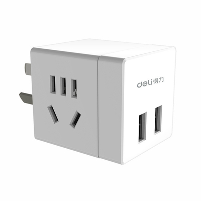 Малый беспроводный разъем с двумя отверстиями и двумя портами USB Интеллектуальный преобразователь Логотип клиента