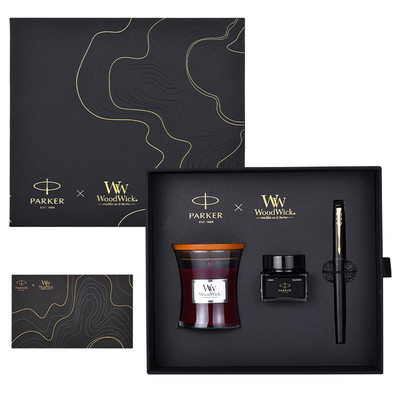 XL начальный уровень черная золотая чернила карандаш WoodWick Ароматерапия Черный подарочный набор на юбилей