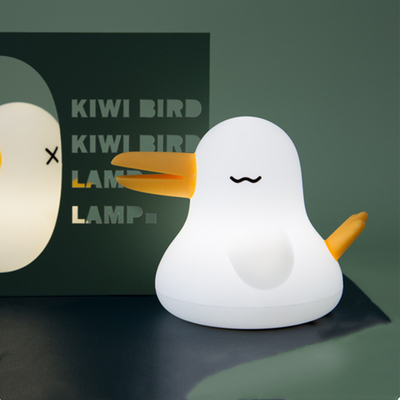 Qiyi Bird Силиконовая лампа с временем Двух тональный свет Защита глаз Ночная световая деятельность с подарком вручную