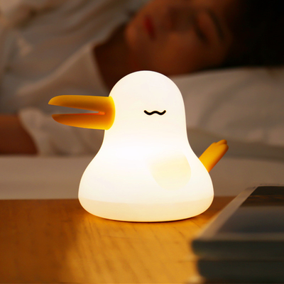 Qiyi Bird Силиконовая лампа с временем Двух тональный свет Защита глаз Ночная световая деятельность с подарком вручную