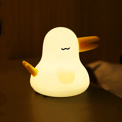 Qiyi Bird Силиконовая лампа с временем Двух тональный свет Защита глаз Ночная световая деятельность с подарком вручную