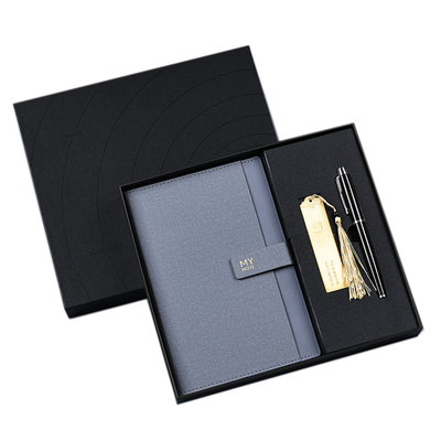 A5 Notebook Bookmark Signature Pen Set Custom Logo Бизнес подарочный ящик для спорта и игр