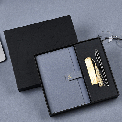 A5 Notebook Bookmark Signature Pen Set Custom Logo Бизнес подарочный ящик для спорта и игр