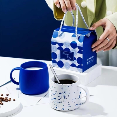 Принимается логотип на заказ Geful Home Klein Blue Mug Color Boxrac для новогоднего праздника