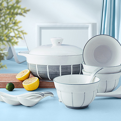 PHMI Perfect 4,5-дюймовая керамическая супная миска набор 1 цветной печать для графики годовой подарок