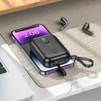 10000mAh Power Bank полностью совместим с кабельным и мобильным источником питания