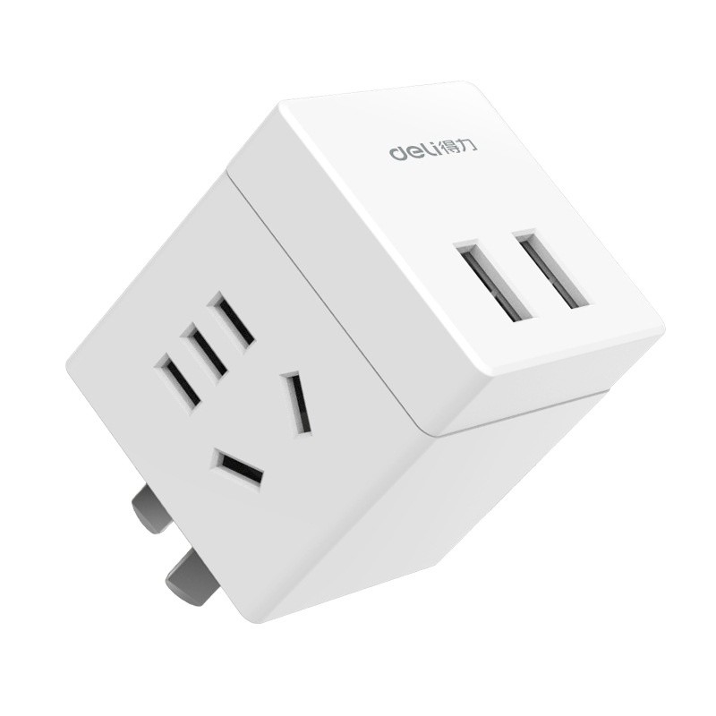 Малый беспроводный разъем с двумя отверстиями и двумя портами USB Интеллектуальный преобразователь Логотип клиента