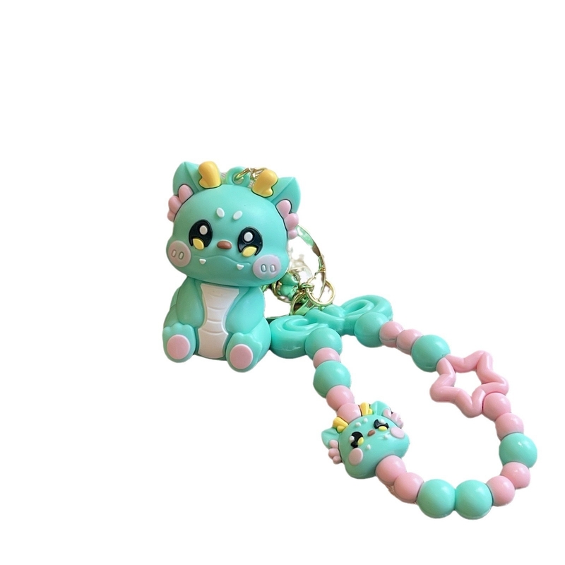 3.5cm*5cm PVC Dragon Keychain Милый маленький подарок для рюкзака