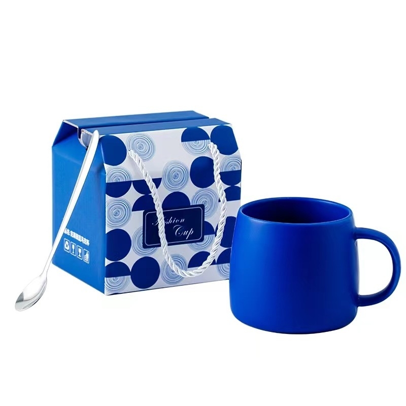 Принимается логотип на заказ Geful Home Klein Blue Mug Color Boxrac для новогоднего праздника